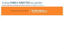 Tablet Screenshot of family-nabytek.cz